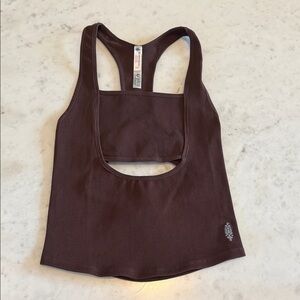 Fp movement Brown Racerback Tank Top medium